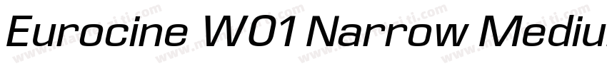 Eurocine W01 Narrow Medium字体转换